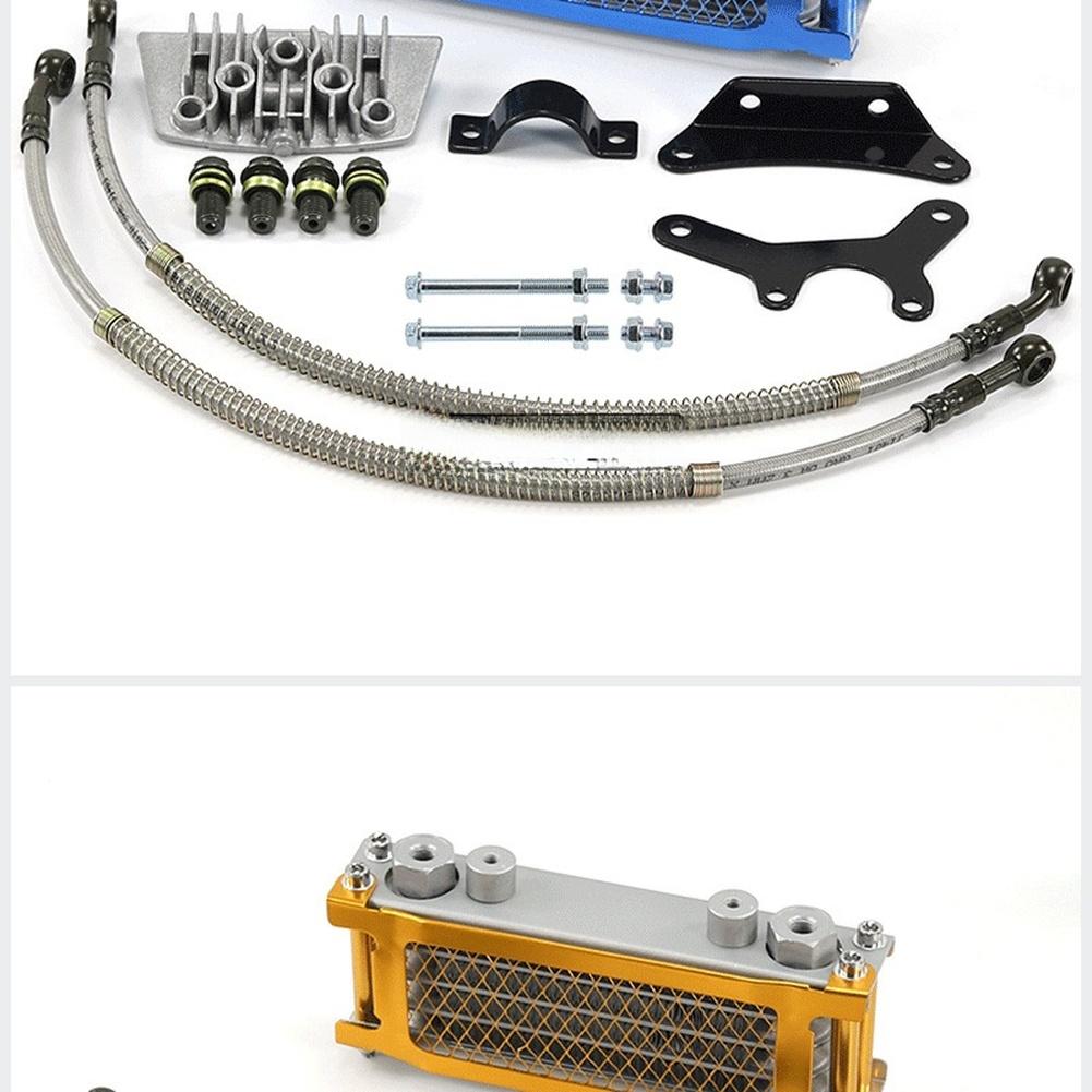 Motorbike Oil Cooler Aluminum Oil Cooler Aluminum Construction Efficient Heat Dissipation Sturdy Off Road Radiator