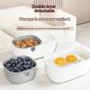 Double Layer Drain Basket Snacks Dried Fruit Box Thickened Household Fruit Plate Kitchen Drain Tray 1Pc