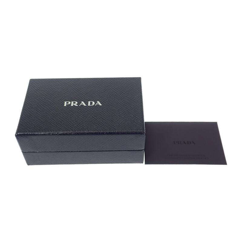 PRADA  1MH021 Tri-fold wallet gray Safiano Women