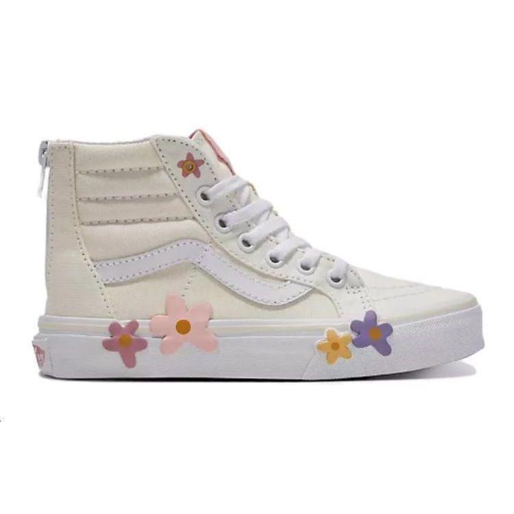 Vans Sk8-Hi Low Top Kids Skate Shoes White Kids Sneakers VN000CTFC9F