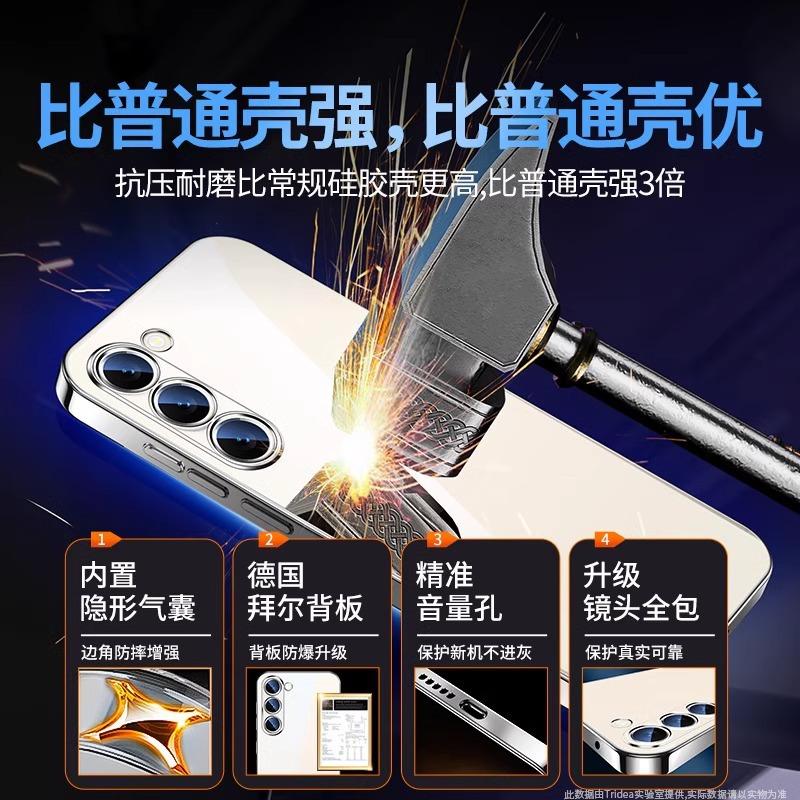 Applicable To 1111 New Samsung S11 Mobile Phone Case S11Ultra Electroplated Transparent Silicone S11 All-inclusive Anti-drop