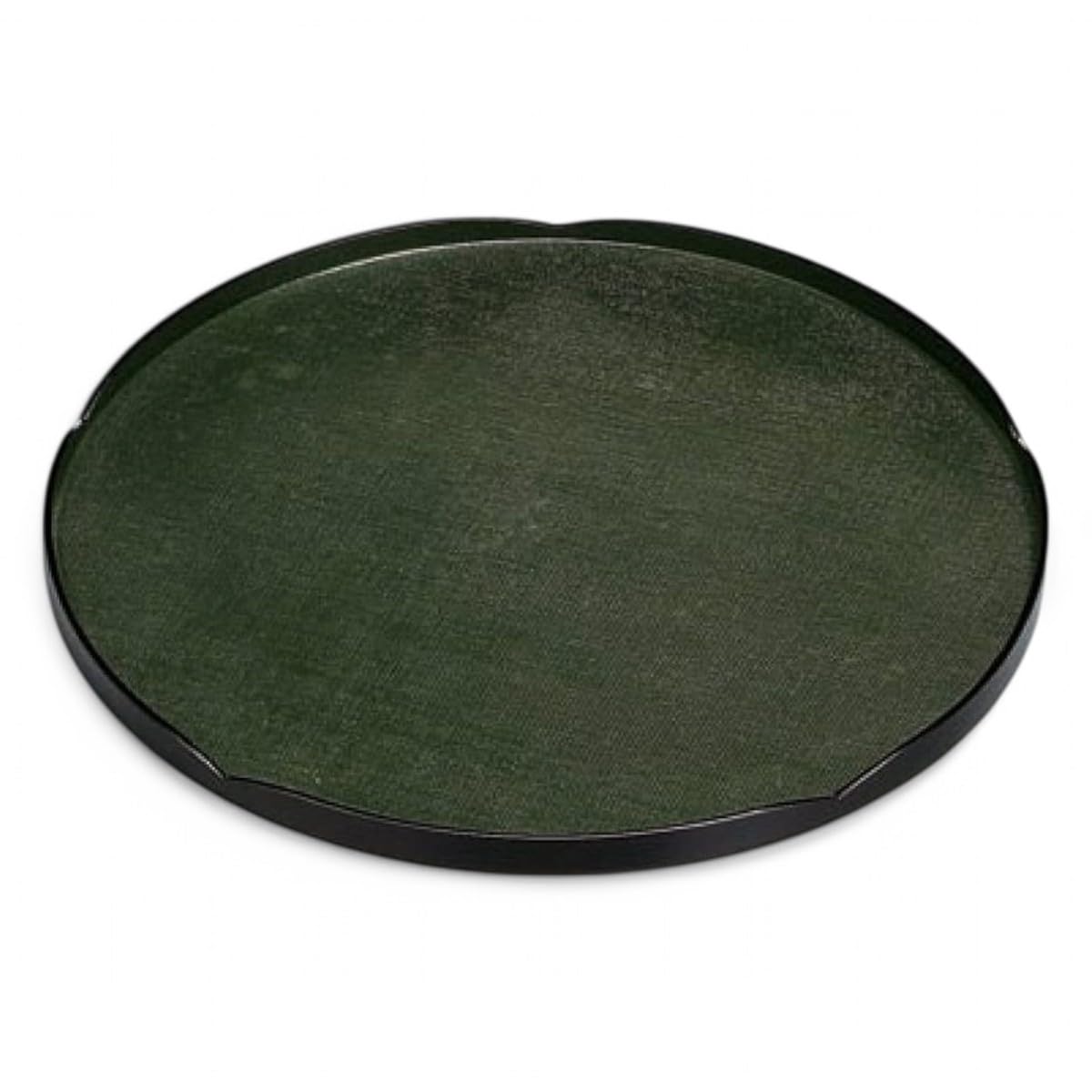 

Made in Premium Flower Green Lacquer Finish J-kitchens Placemat/Tray, Japan, Quality, Wooden, 2-Shaku Pattern,