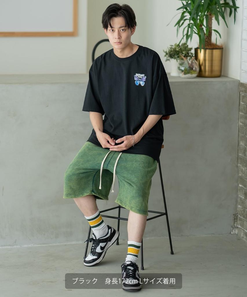 IMPROMES Casual SIDEWAYSTANCE Art Butterfly Short Sleeve T-Shirt, Men's, White