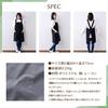 Front 2 Recycled Gray 576922 [Rep] Women's Apron, Tie, Pockets, Adult, Plain, Stylish, Gift, Material,