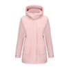 Women’s Warm Windcheaters Detachable Hooded Fleece Lined Zipper Coats Windproof Parka Outdoor Hiking Mountaineering Jackets