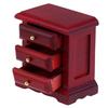 1:12 Dollhouse Miniature Bedside Cabinet Drawer Cabinet Doll House Bedroom Decor