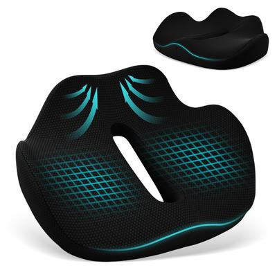 Memory Foam Cushion for No Pain In the Hollow Seat Removable Thick Seat For All Seasons Chairs, Buttocks, Design, Anti-Slip, Breathable, Cushion,