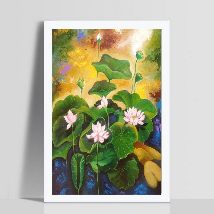 

5D полная круглая алмазная картина розовый цветок лотоса вышивка распродажа алмазная картина горный хрусталь 20*30 cm