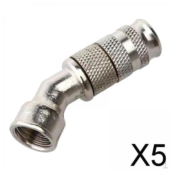 

5x Mist Nozzle Atomizing Nozzles Adjustable Garden Irrigation M14 Elbow Farm Pressure