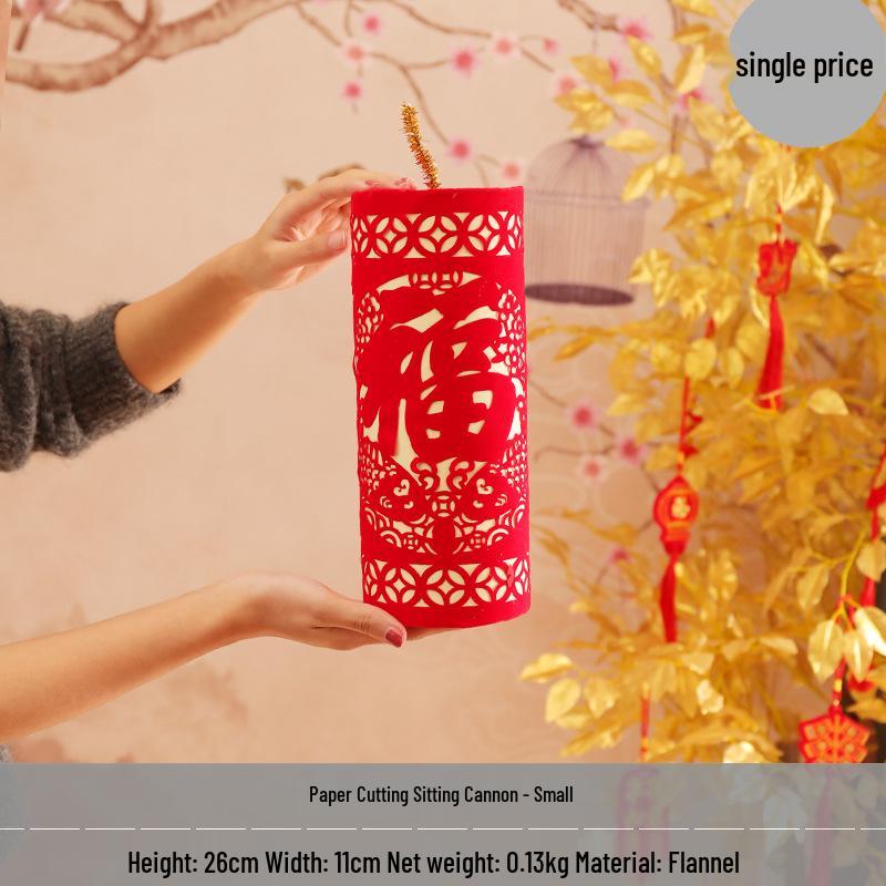 

Golden Firecrackers Ornaments: Year of the Horse 2026 New Year Decorations & Photography Props