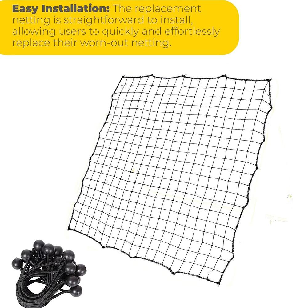 Soccer Rebounder Net with 20 Elastic Ropes Soccer Bounce Back Net Rebound Net Training Aid for Kids Teens & Adults