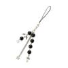 Handmade Beaded Cross Pendant Keychain Phone Case Chain - Exquisite Gift Ornament