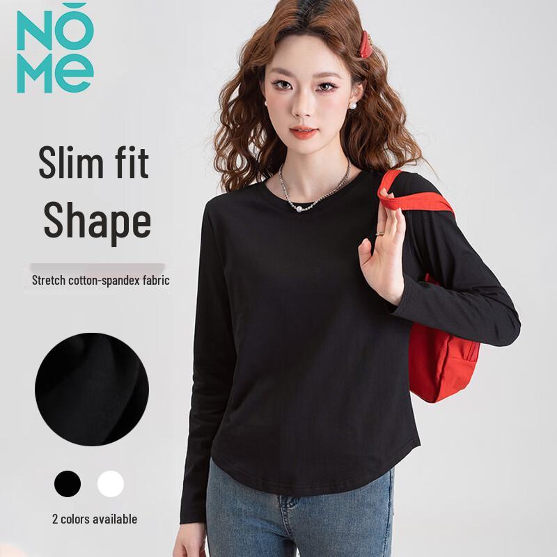 NOME Women s Slim Fit Round Neck Long Sleeve T-Shirt XL