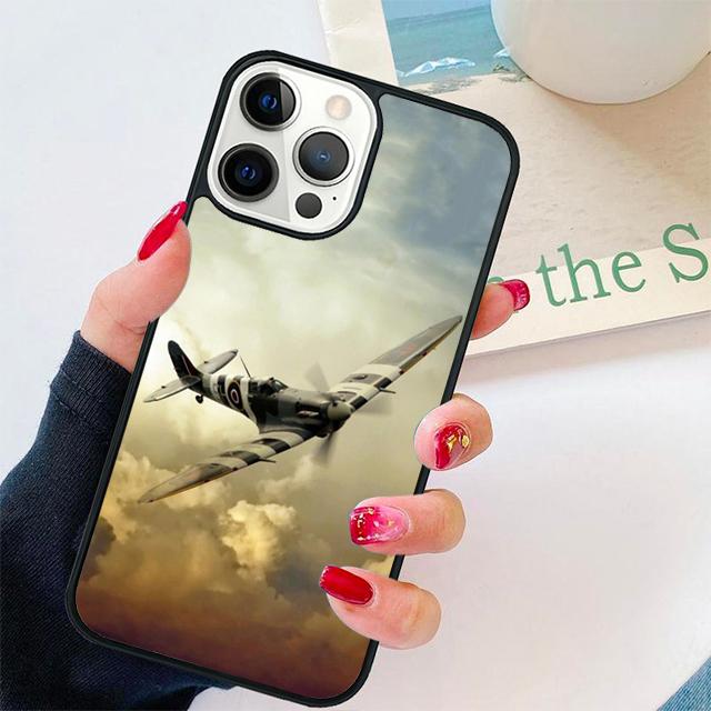 

Spitfires Military Phone Case Back Cover for iPhone 17 Air 16 15 14 13 11 12 Pro Max Plus Shell Coque iPhone 13