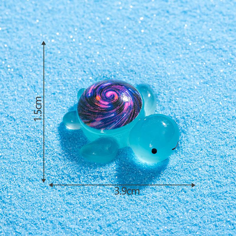 

1 шт. Светящаяся мини-черепаха Микроландшафт Миниатюрные фигурки черепах Аксессуары для сказочного сада Домашний декор Светится в темноте зелёный