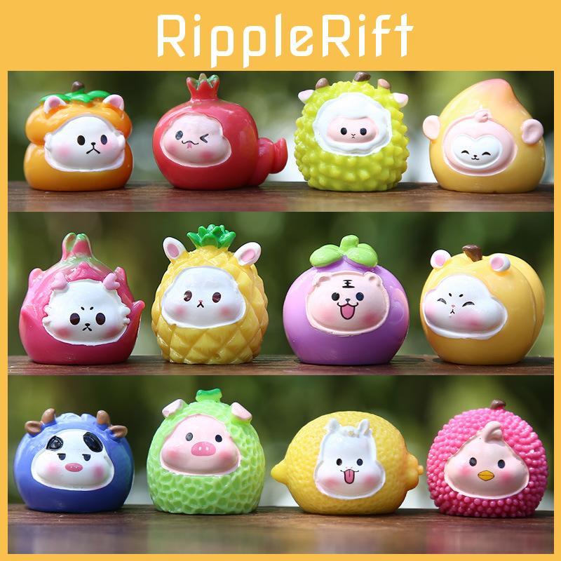 Series Fruit Zodiac Resin Toys For Visual Sensory Development In Creative Play