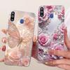 Für Samsung A40S Hülle Transparent Niedliche Katze Mode Schmetterling Lustig Bemaltes Gehäuse Für Samsung Galaxy A40S Abdeckung SM-A3050