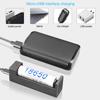 PALO 3.7V 14500 AA Li-ion Rechargeable Batteries 900mAh for LED Flashlight+charger for 14500 18650 16350 18500 Etc Battery