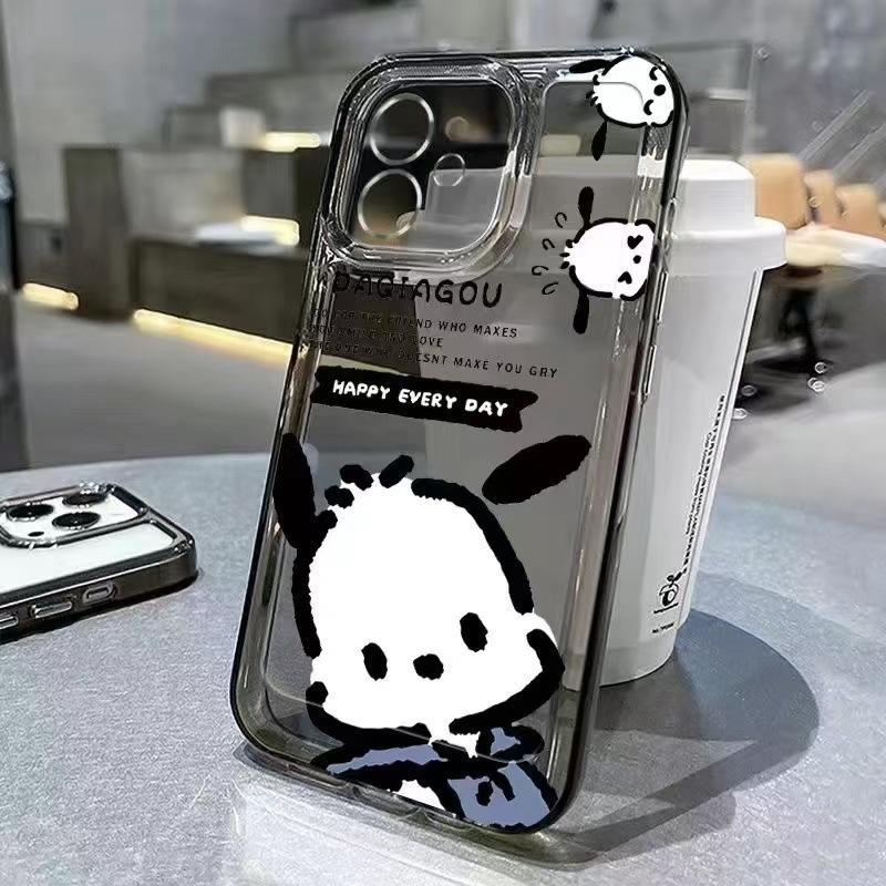 Japanese and Korean Style Is Suitable for Iphone17promax Mobile Phone Case, Transparent Apple 15 Anti-drop 14pro Cute 13/16xr.