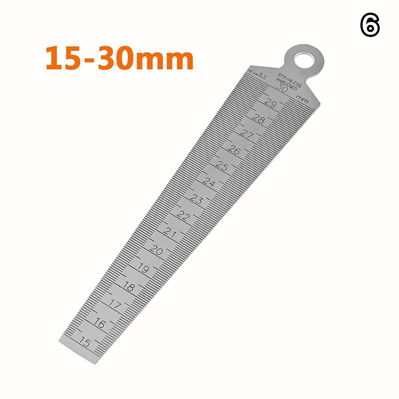 Multi-size Stainless Steel Hole Measuring Tool Taper Gauge Feeler Inner Diameter Ruler Measuring Probes Aperture Measurement