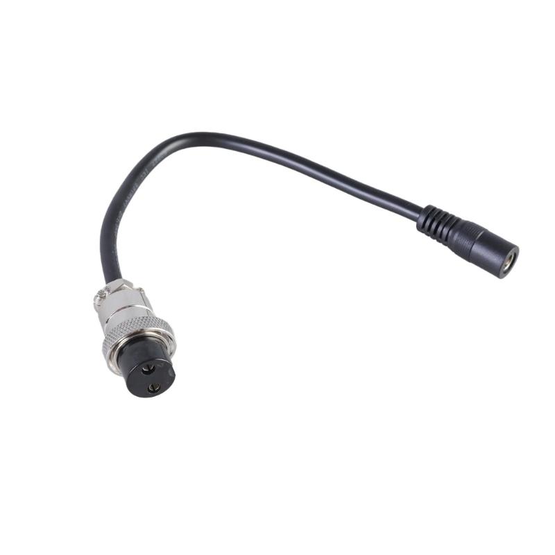 26cm DC5521 To GX20 2Pin Aviation Power Cable 150W 10A Charging Wire Line for Outdoor Energy Storage & Solar Panel