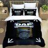 Set Biancheria da Letto Stampata Retro Camion 3D D-DAF set di biancheria da letto squisito copripiumino set piumone set biancheria da letto regalo di compleanno di lusso