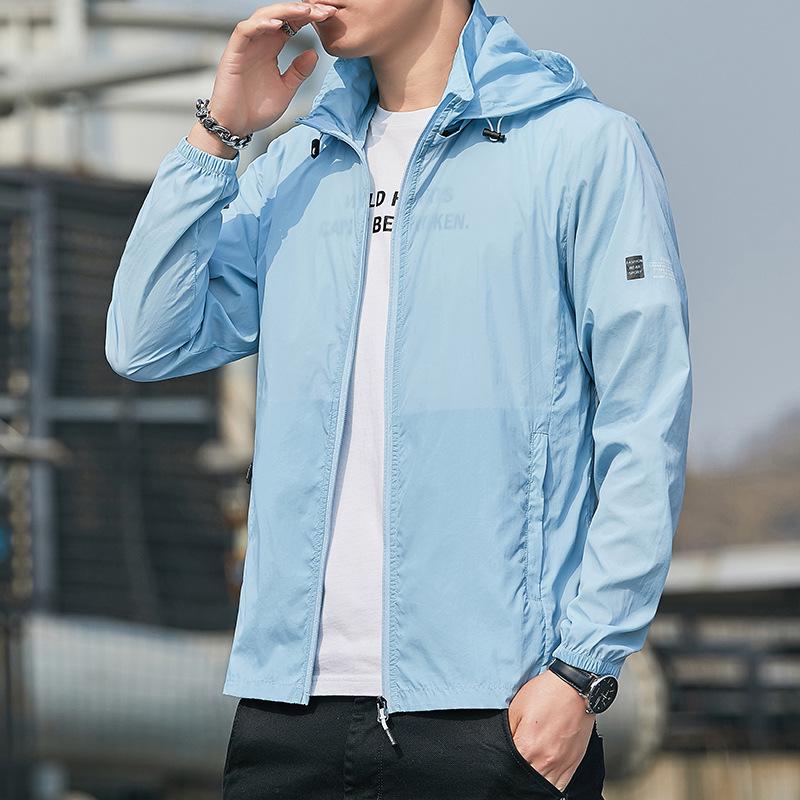 Men's Summer Ice Silk UV Protection Lightweight Breathable Jacket for Outdoor Fishing