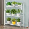 Suolunuo 3-Tier Modern Minimalist Iron Flower Stand for Balcony or Home