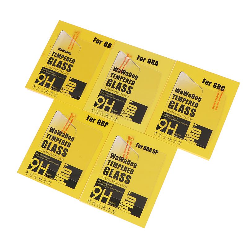 1 Set För Gameboy Advance GBA För Gameboy Color GB GBC GBP GBA SP Konsol Skärmskydd Film Skydd Härdat Glas