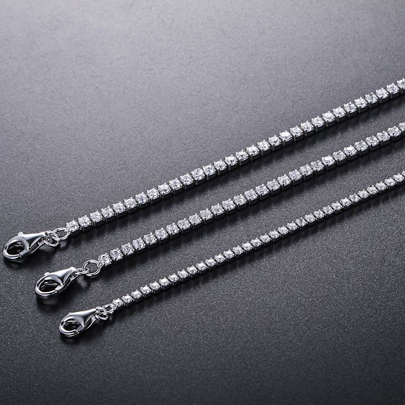 Women Jewelry Fashion Charming 925 Sterling Silver Tennis Bracelet for Girl Lady Women