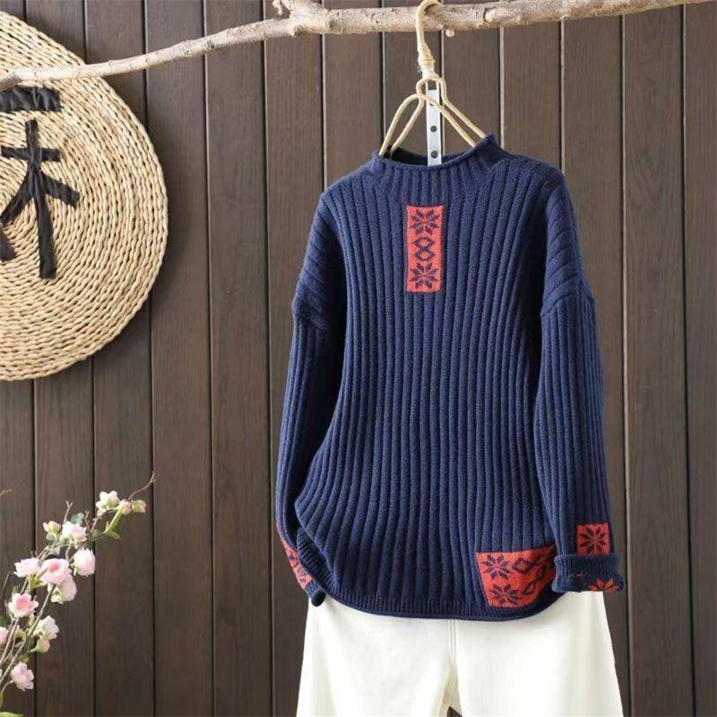 

Весна Осень Зима Женские Свитера Пуловеры Топы Вязаный Базовый Зеленый Свитер Длинный Рукав 2XL