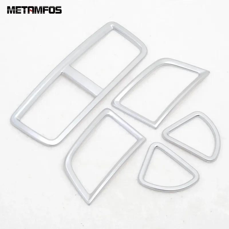 For Mitsubishi ASX 2011 2012 2013 2014 2015 Matte Center Console Dashboard Air Condition Vent Outlet Cover Trim Car Accessories