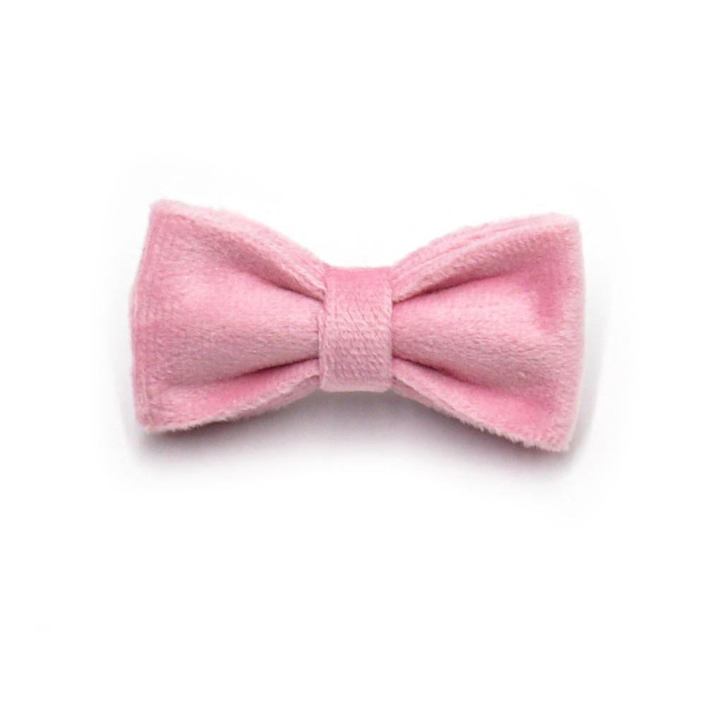 Multiple Solid Colors Cat Bow Tie Velvet Pet Bow Tie Bowknot Cat Collar Accessory Puppy Kitten
