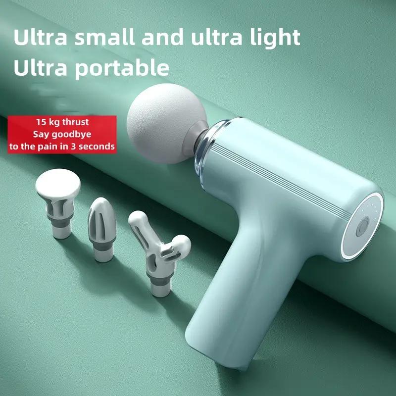Intelligentes Massagegerät, Mini-Faszien-Massagegerät, tragbar, 6 Geschwindigkeiten, Percussion-Muskelmassagegerät, geräuscharm, Linderung von Rücken- und Nackenschmerzen, Entspannung
