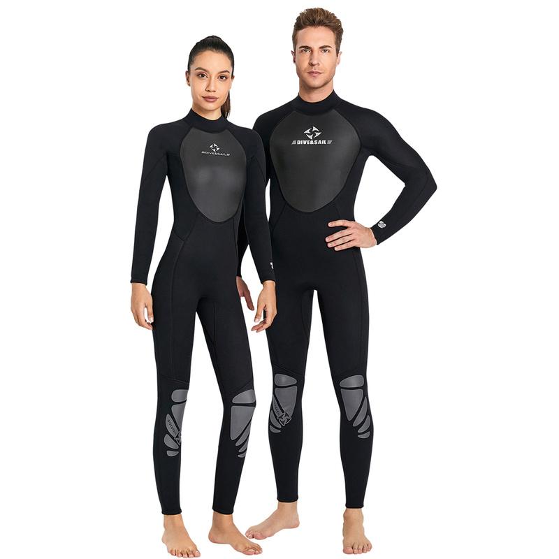 Combinaison de plongée intégrale en néoprène 3 mm pour homme et femme, pour le surf, la natation, la plongée
