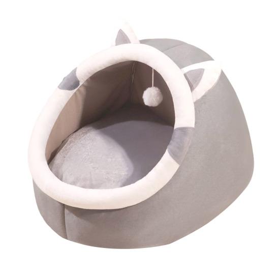 Kedi Mağara Yatağı İç Mekan Kediler Hayvan Şekilli Yarı Kapalı Yatak Asılı Toplu Rahat Sıcak Evcil Hayvan Sakinleştirici Yatak Küçük Köpekler Yavru Köpekler Kediler İçin
