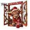 Decorative Accents Funny Pet Window Ornament for Christmas, Festive Table Office Holiday Decoration Decor Home Living Room Display