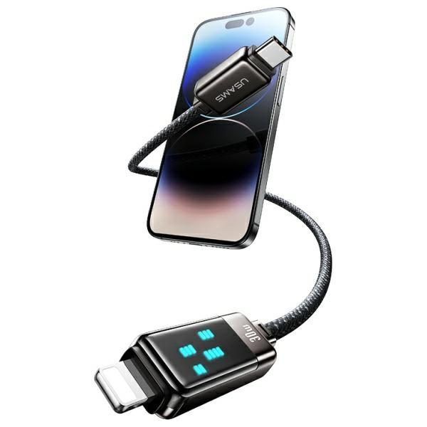 Usams Kabel Usb-C Na Lightning 30W 1.2M  Zinc Alloy Fast Charging Data Cable Meteor Series Sj743Usb02 (Us-Sj743)
