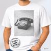 Retro Phone T-Shirt, Vintage Telephone Graphic Tee, Pixel Art Shirt, Dithered Design, Comfort Colors 1717, Y2K Aesthetic