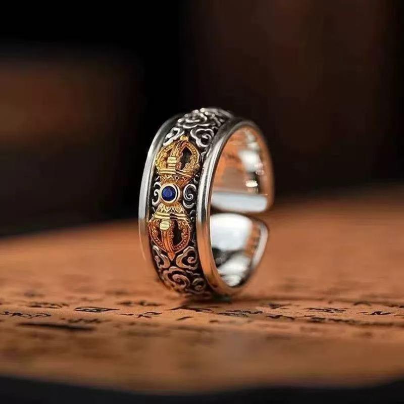 Adjustable Exquisite Handmade Copper Vajra Ring Finger Accessories For Cultural Event Unique Accessory