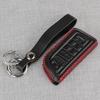 New 5 Buttons Car Remote Key Fob Cover Protector Case with Chain Fit for Acura MDX RDX PU Leather
