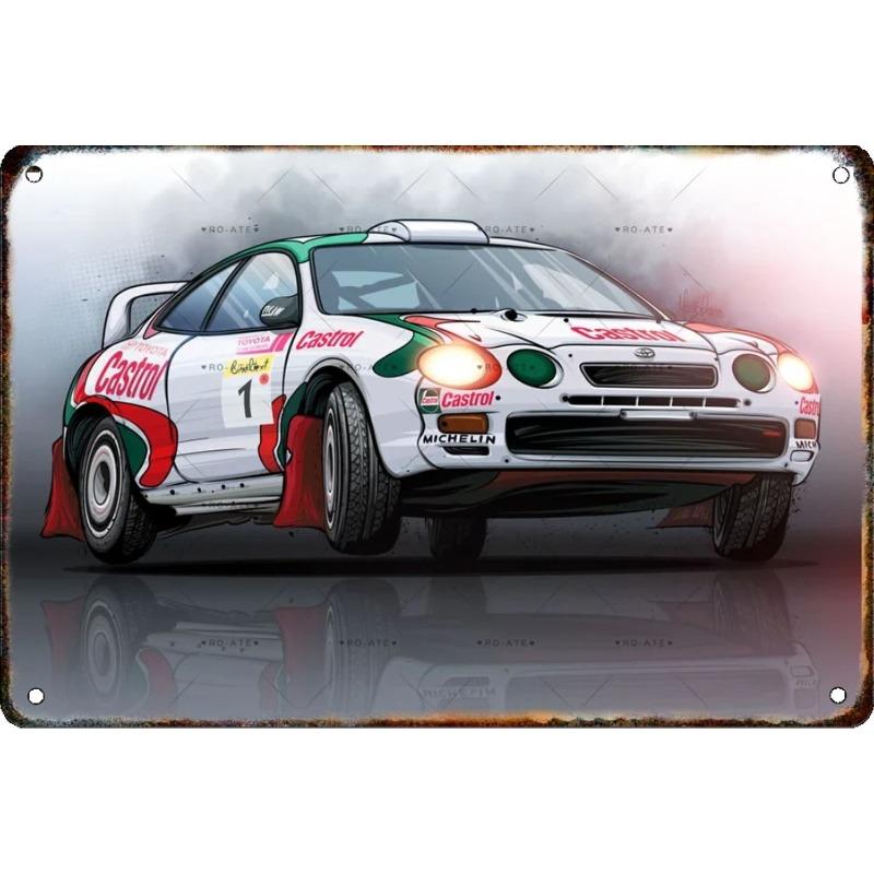 Kovová nástěnná cedule Bar v garáži, Dekorativní plaketa do interiéru auta 20x30cm