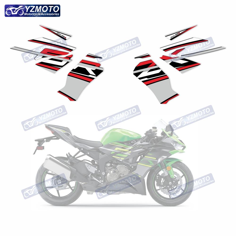 For ZX-6R ZX6R ZX 6R 636 2019 2020 2021 2022 2023 Motorcycle Full Fairing Sticker Reflective Decal Decorative Stickers Kit