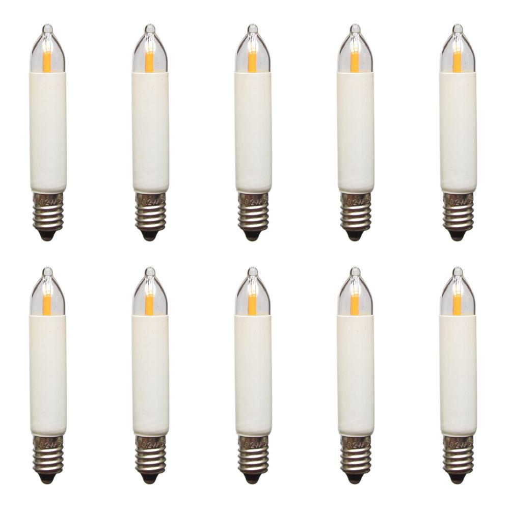 11mm*65mm LED Bulb LED Bulb Warm White 3000K 10 Pcs