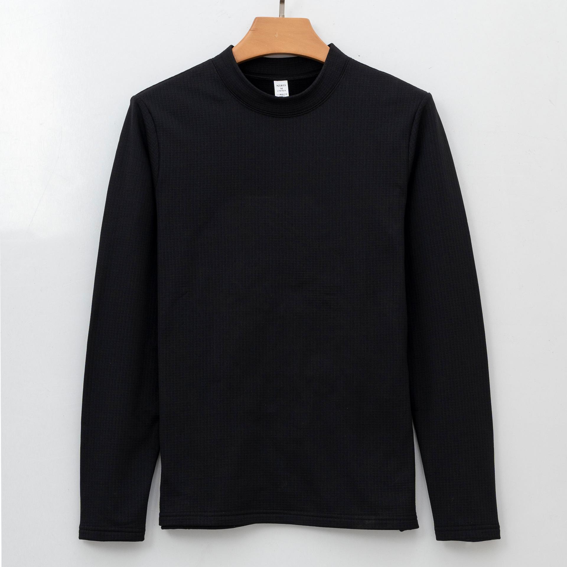 

Клетчатая базовая рубашка термобелье для мужчин профессиональная спортивная однотонная верхняя одежда с длинными рукавами плюшевая футболка для мужчин XL