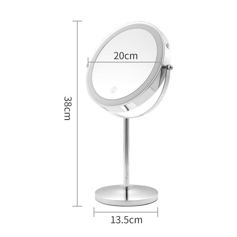 Oenyled Lighted Desktop Makeup Mirror