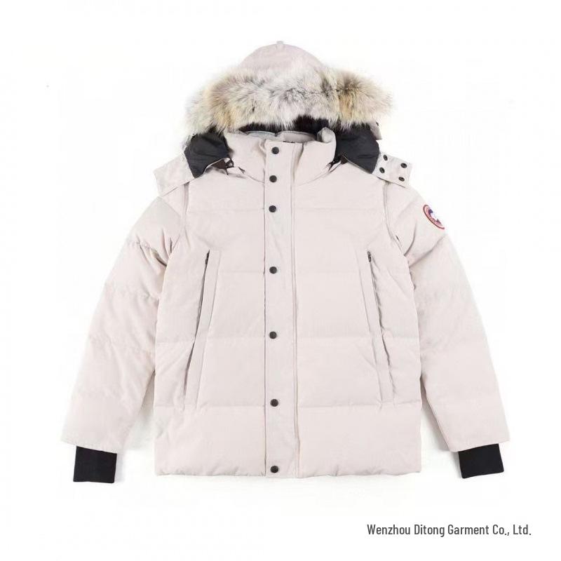 Men's Canadian Wyndhaw Down Parka with Wolf Fur Collar - 29 Styles Available