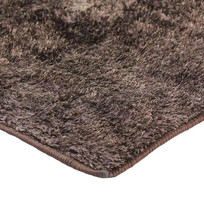Extra-soft Shiny Effect Rug Brown 120x170