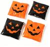 Halloweenské černo-oranžové zlé dýňové sáčky na sladkosti