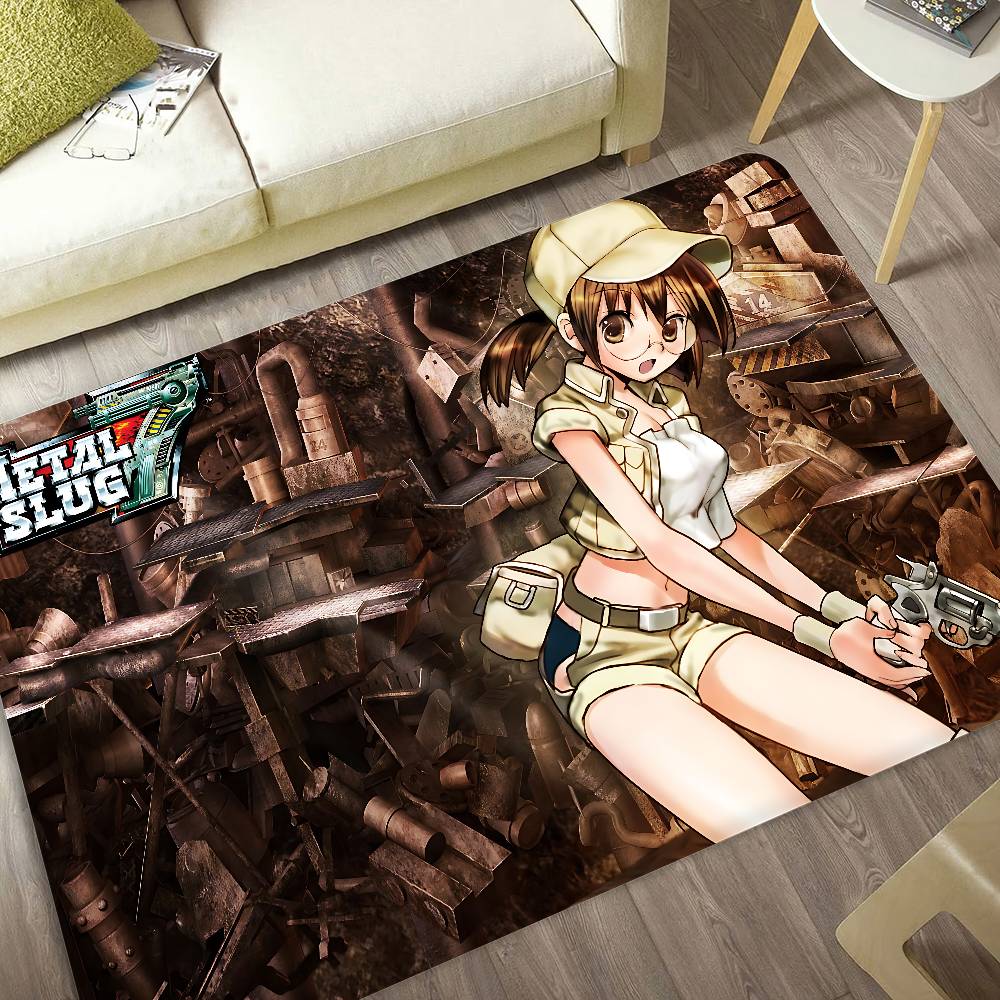 Classic Retro Game Metal Slug Bathroom Mat Anti-slip Absorb Water Long Strip Cushion Bedroon Mat Welcome Doormat
